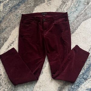 Kut from the Kloth Corduroy Wine Colored Pants